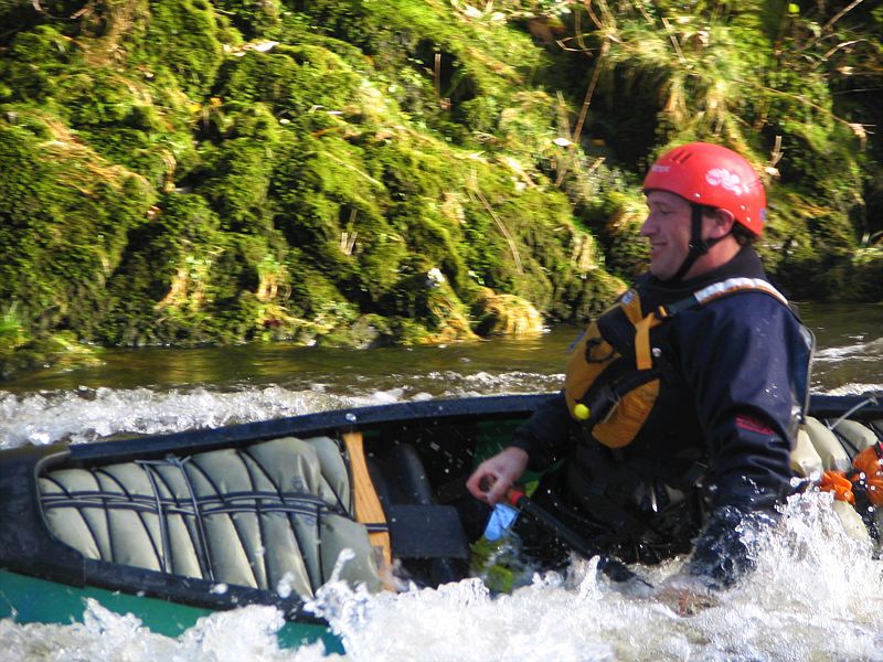 I just love being out in canoes, white water, flat trips, lochs, sails, 