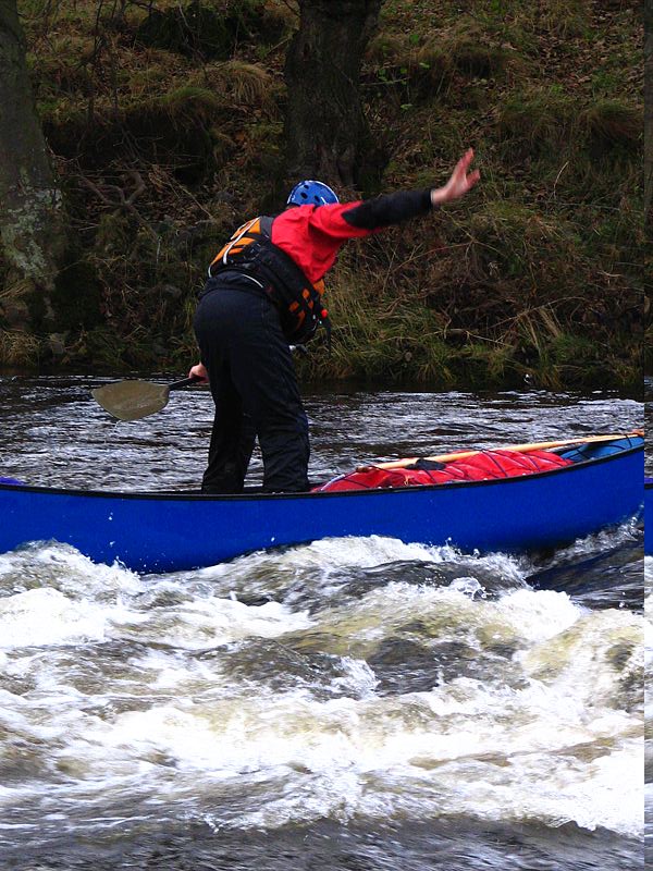 I just love being out in canoes, white water, flat trips, lochs, sails, 